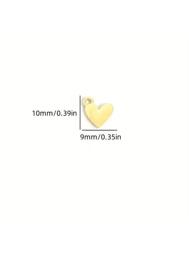 30pcs Heart Charms Alloy Pendants For DIY Jewelry Making Necklace Bracelet - Image 4